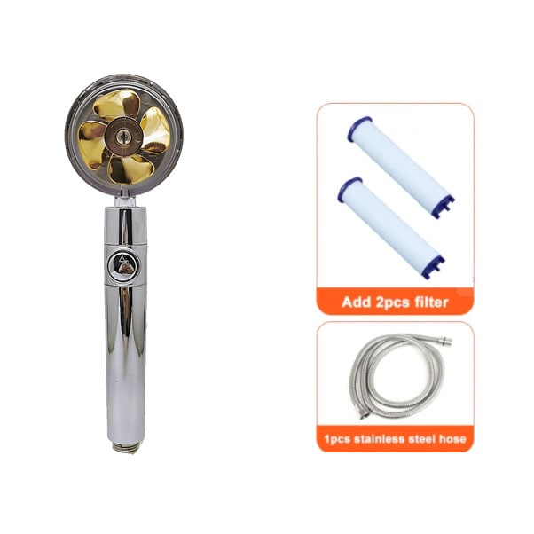 High-Performance Shower Head with Built-In Water Filter and Flow Control