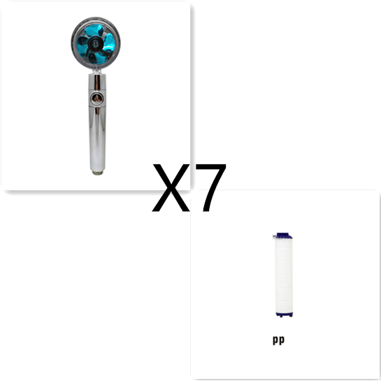 High-Performance Shower Head with Built-In Water Filter and Flow Control