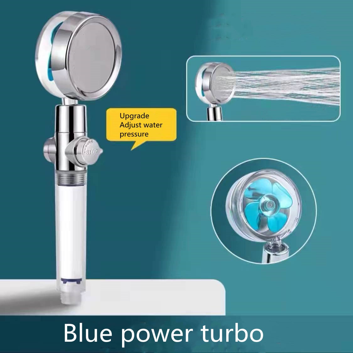 High-Performance Shower Head with Built-In Water Filter and Flow Control