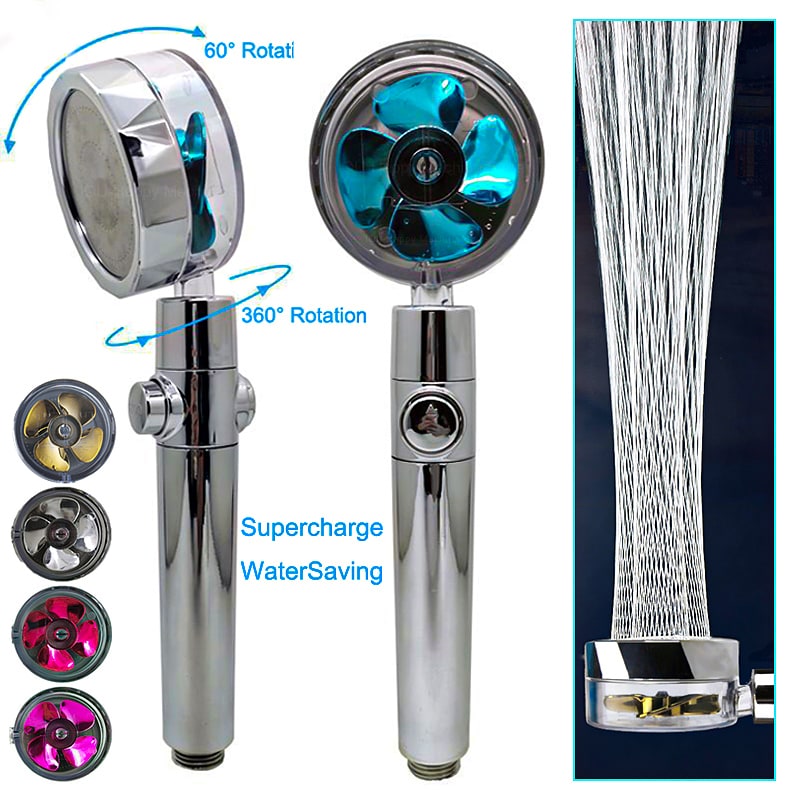 High-Performance Shower Head with Built-In Water Filter and Flow Control
