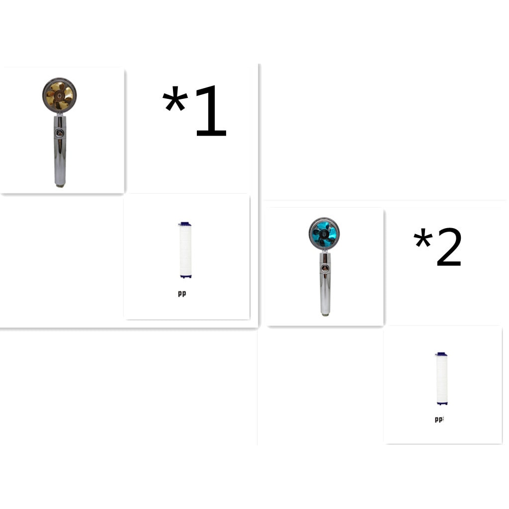 High-Performance Shower Head with Built-In Water Filter and Flow Control