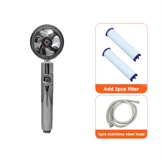 High-Performance Shower Head with Built-In Water Filter and Flow Control