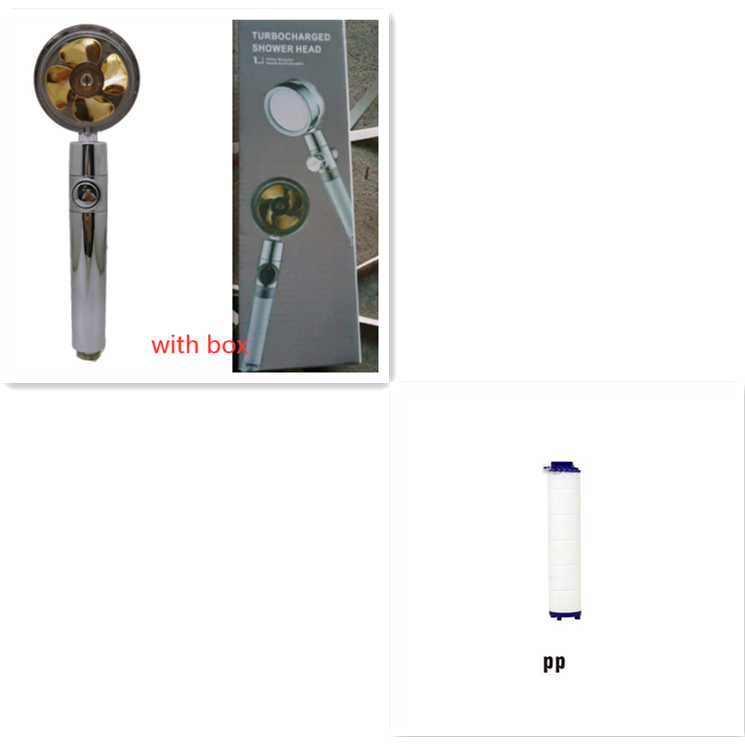 High-Performance Shower Head with Built-In Water Filter and Flow Control