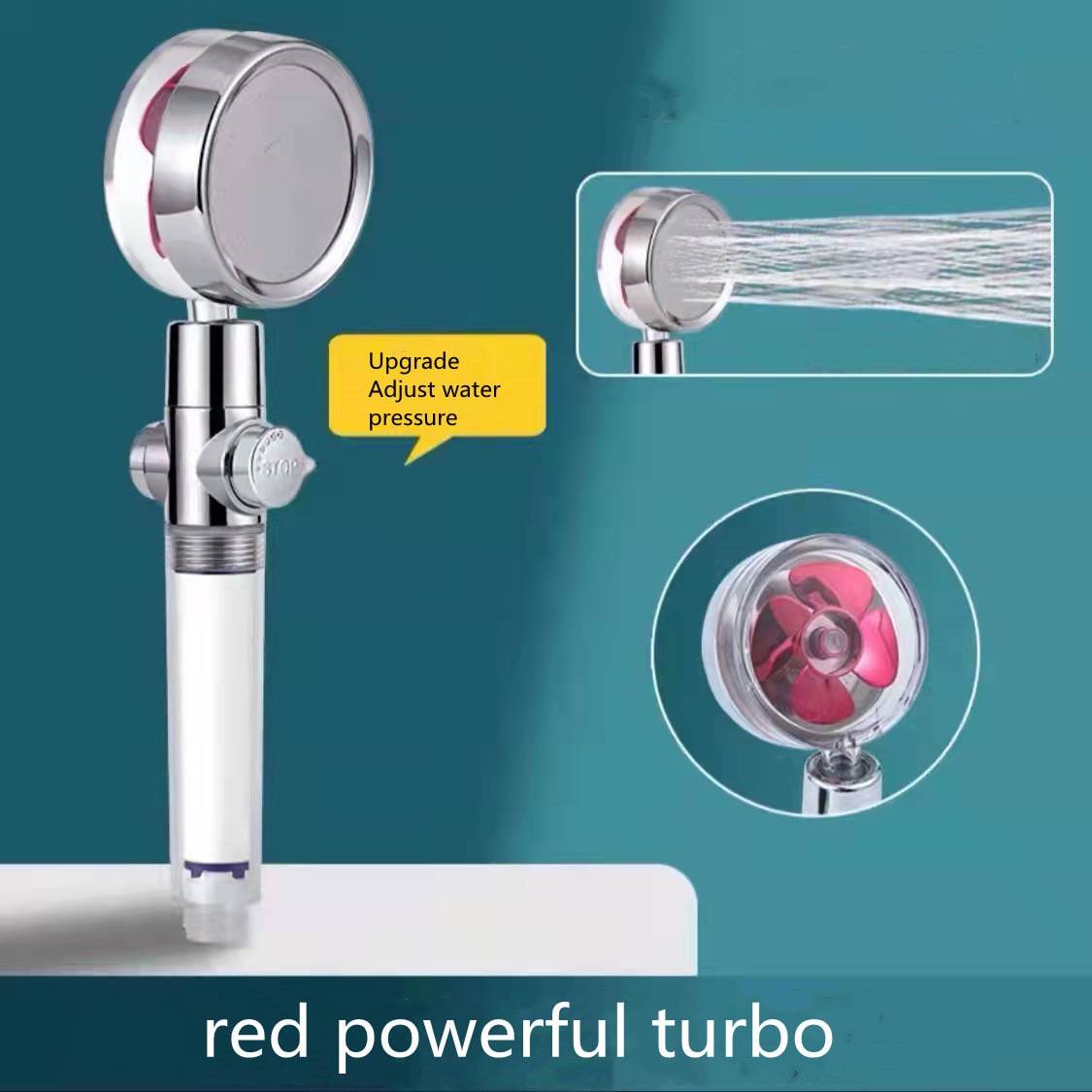 High-Performance Shower Head with Built-In Water Filter and Flow Control