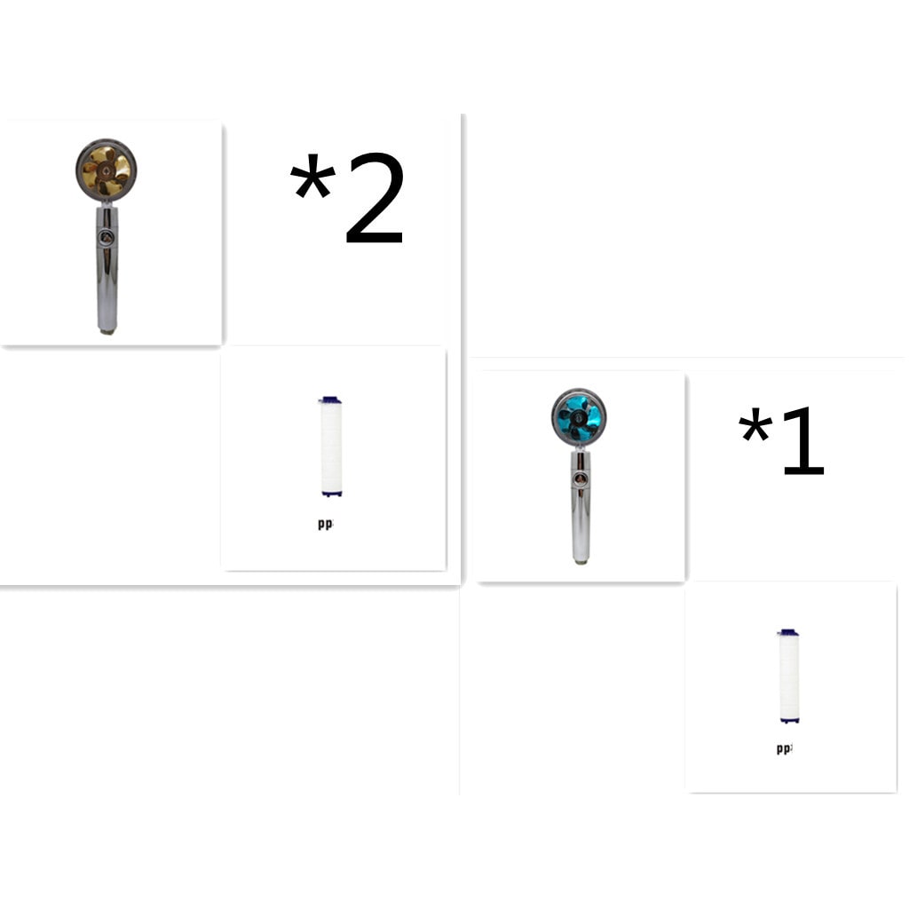 High-Performance Shower Head with Built-In Water Filter and Flow Control