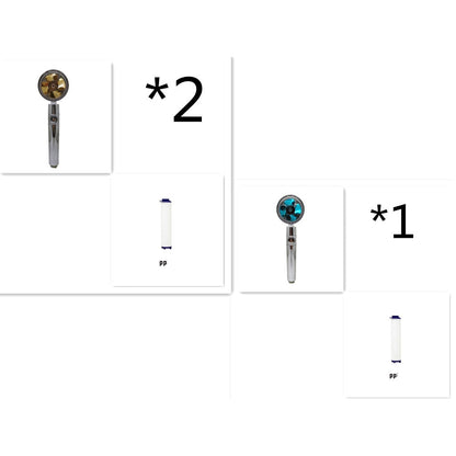 High-Performance Shower Head with Built-In Water Filter and Flow Control