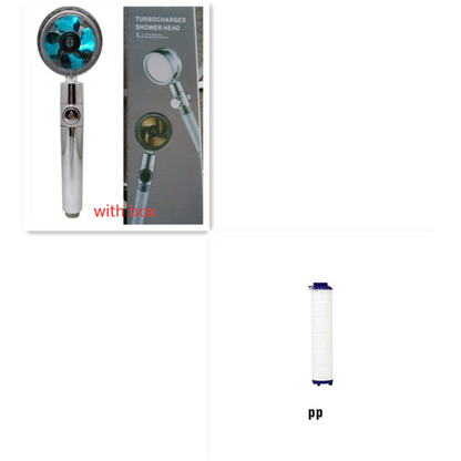 High-Performance Shower Head with Built-In Water Filter and Flow Control
