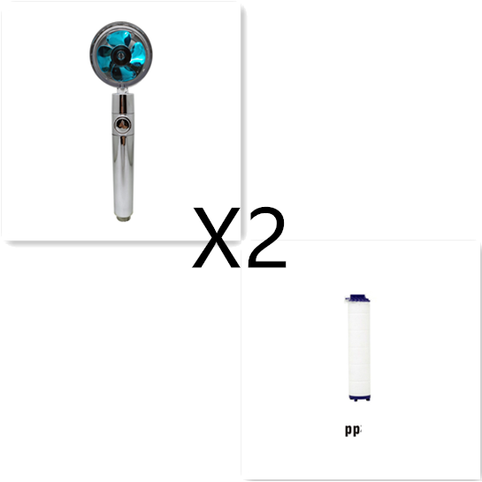 High-Performance Shower Head with Built-In Water Filter and Flow Control