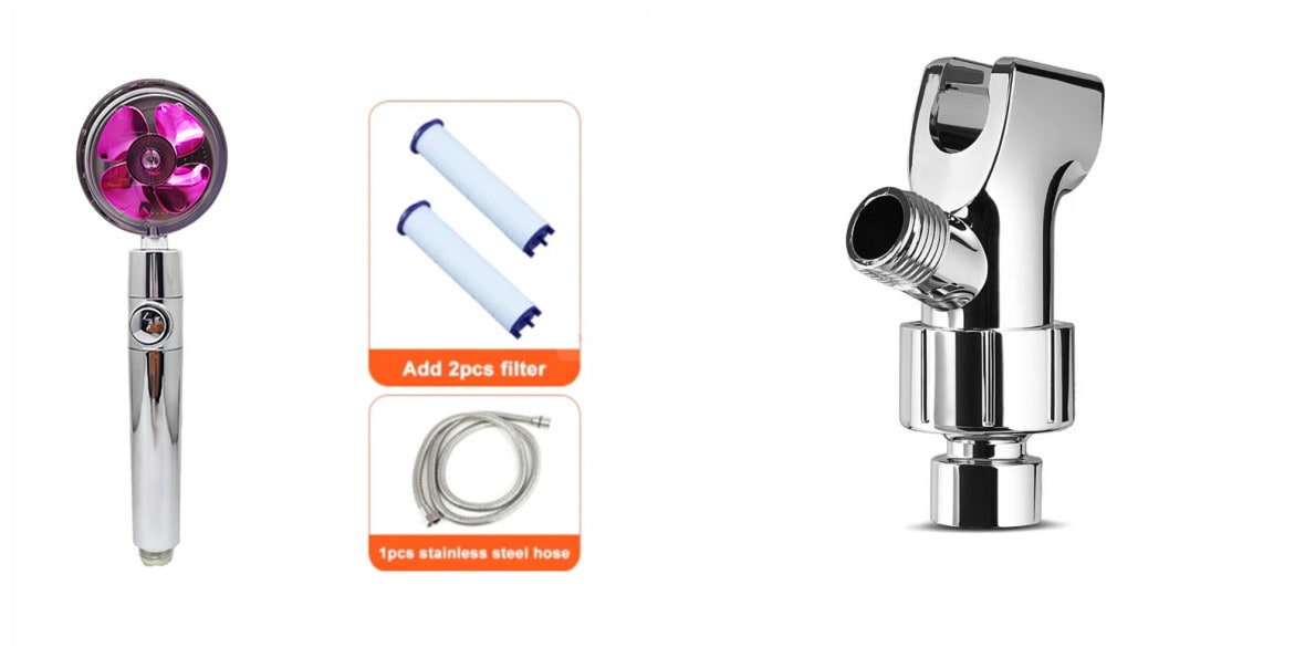 High-Performance Shower Head with Built-In Water Filter and Flow Control