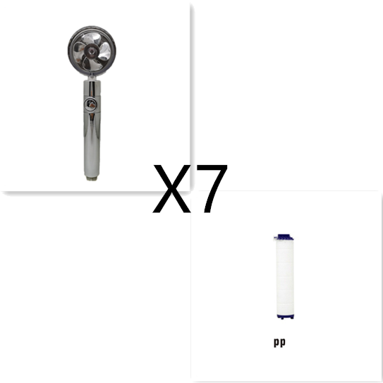 High-Performance Shower Head with Built-In Water Filter and Flow Control