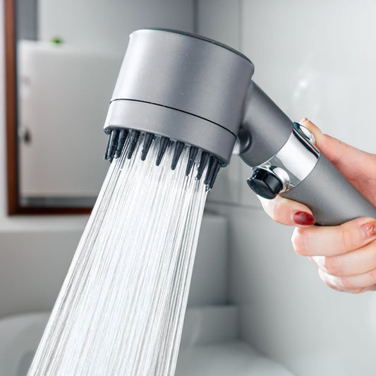 Adjustable High-Pressure Shower Head with Water Filter and 3 Spray Modes