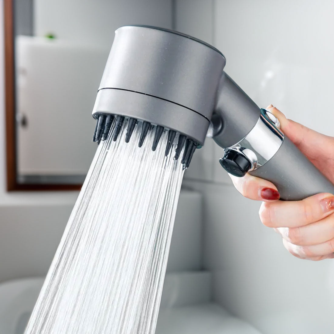 High-Pressure Shower Head with Water Filter and 3 Spray Settings