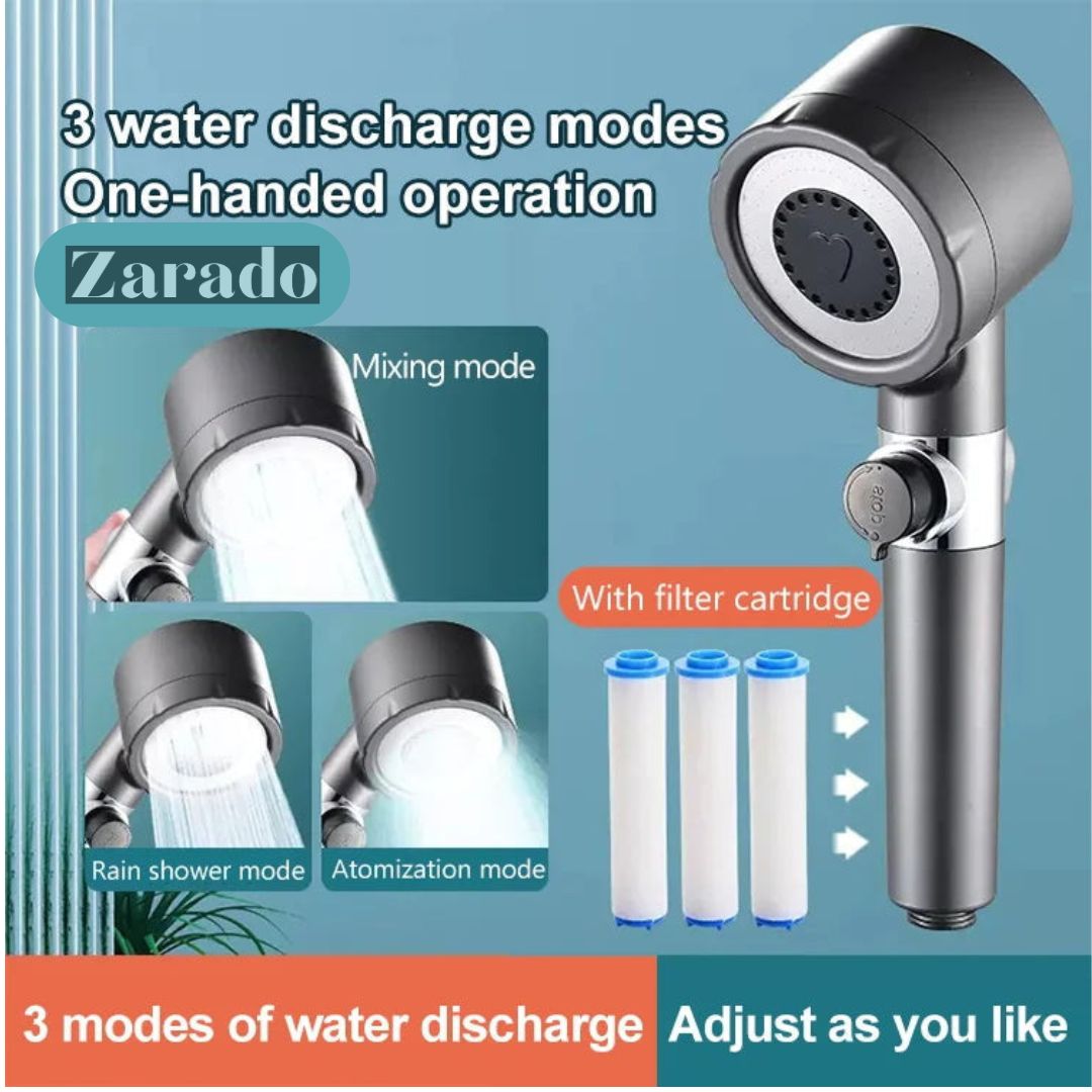 Shower Head with Three Spray Settings - AquaFlow