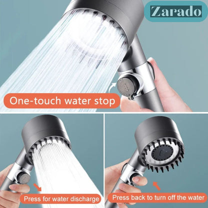 Shower Head with Three Spray Settings - AquaFlow