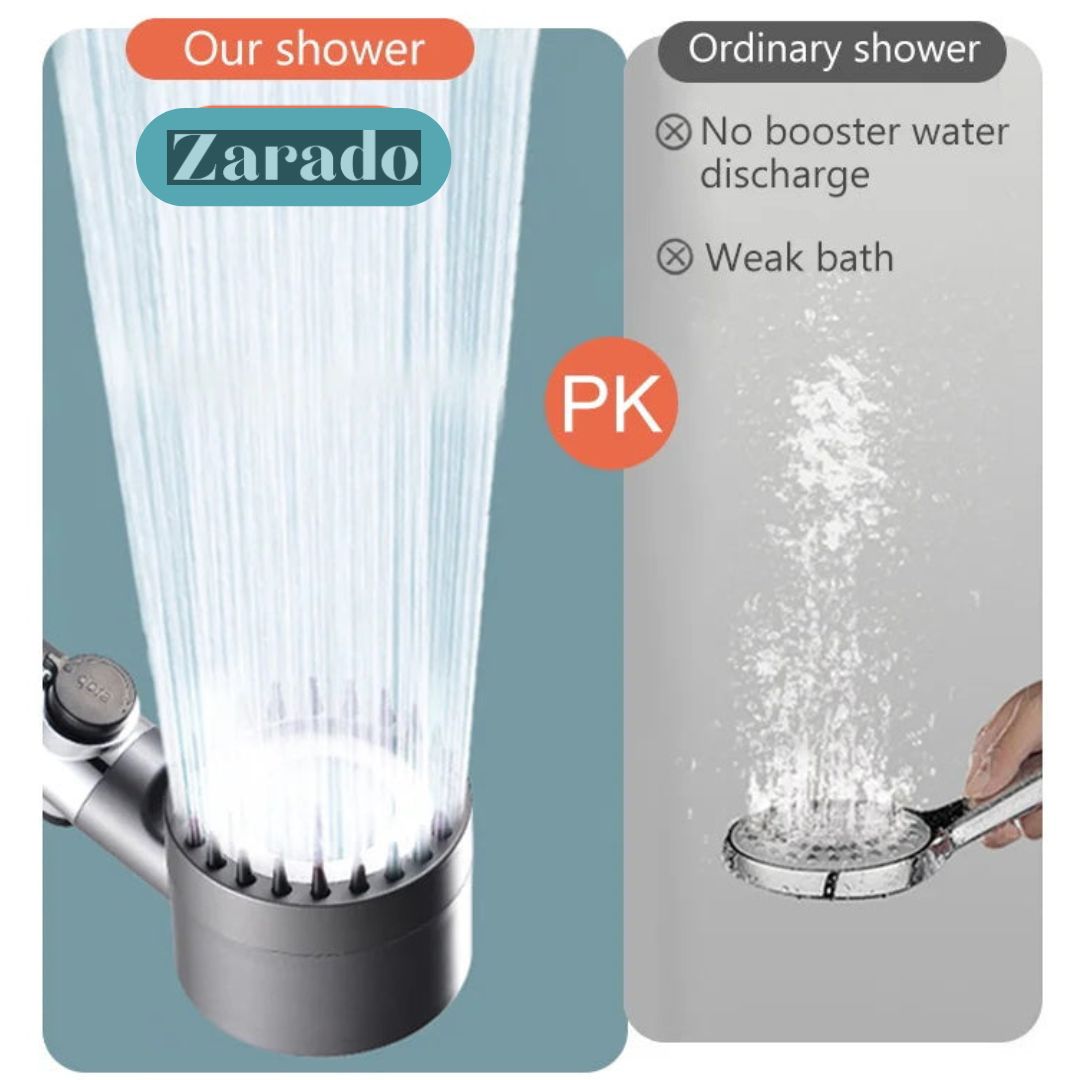 Shower Head with Three Spray Settings - AquaFlow