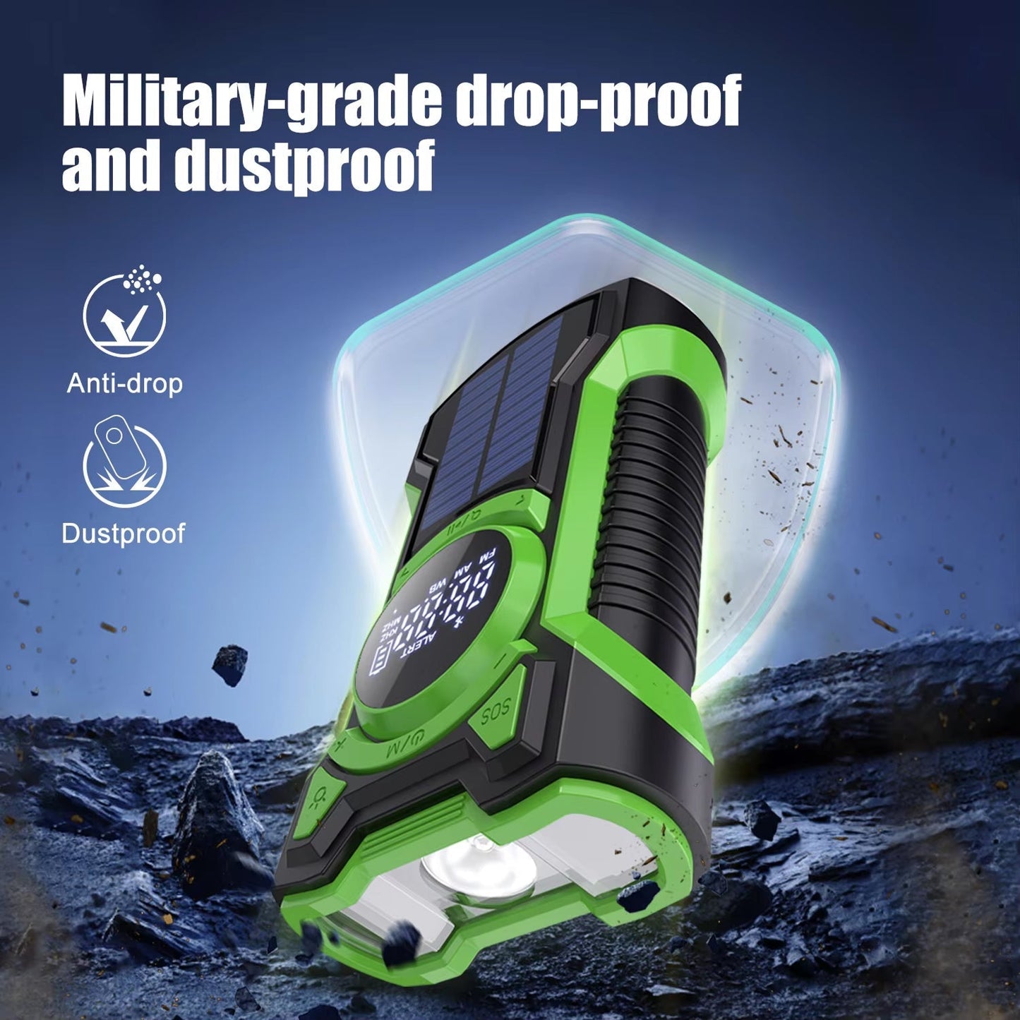 Emergency Radio with Triple Power and 5000mAh Battery Bank