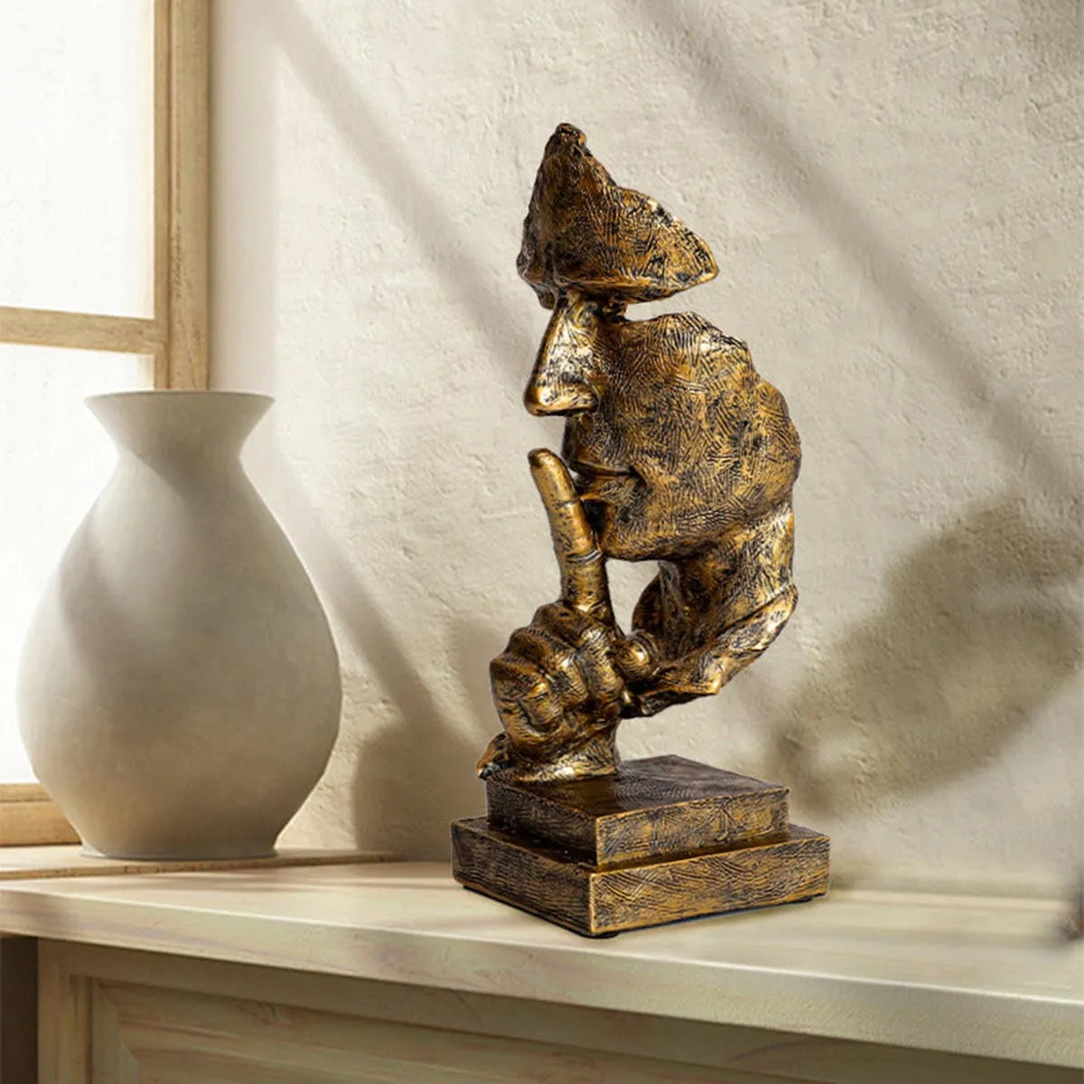 Serene Muse Sculpture – Elegant Modern Art for Any Space