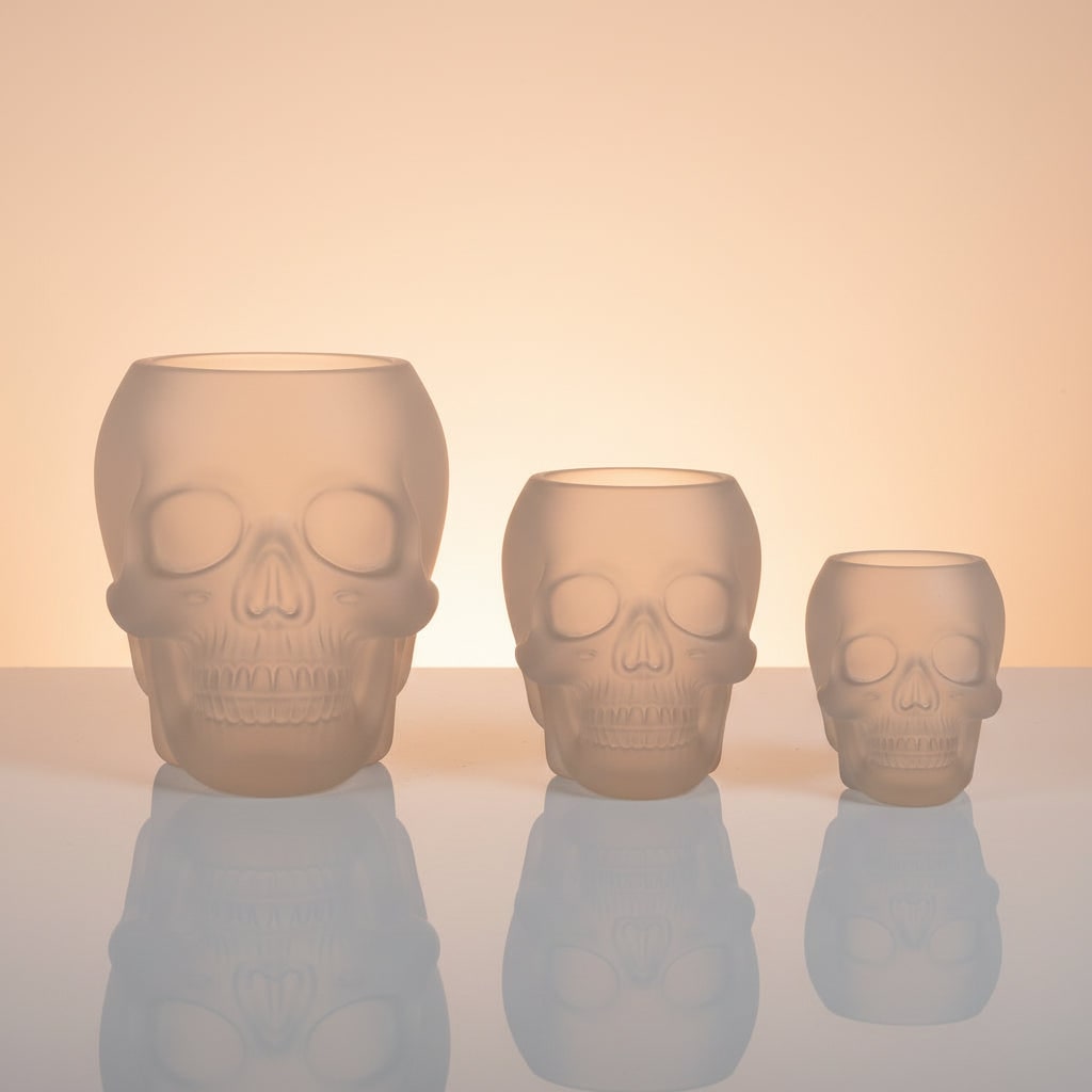 Set of 3 Realistic Skull Silicone Molds for Crafting