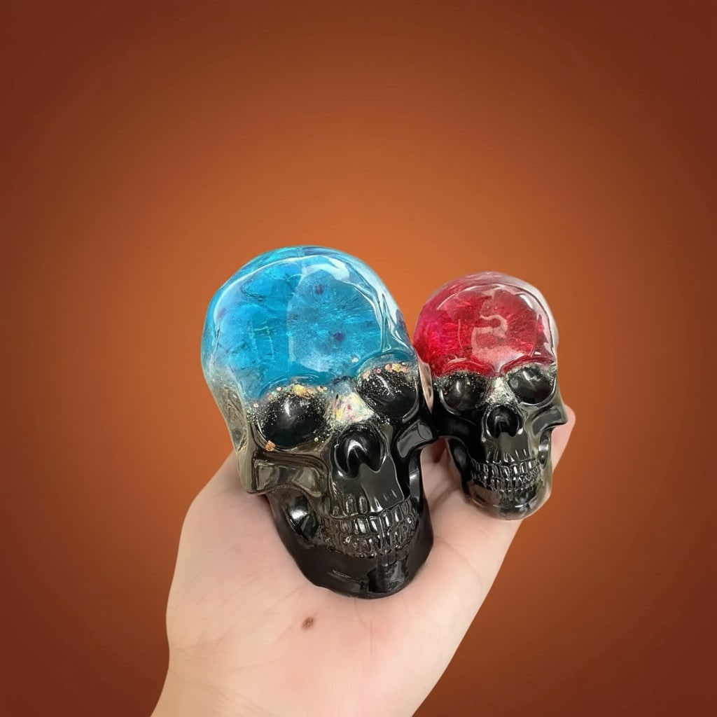 Set of 3 Realistic Skull Silicone Molds for Crafting