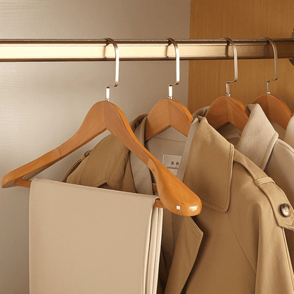 Wooden Hangers for Elegant Wardrobe Organization