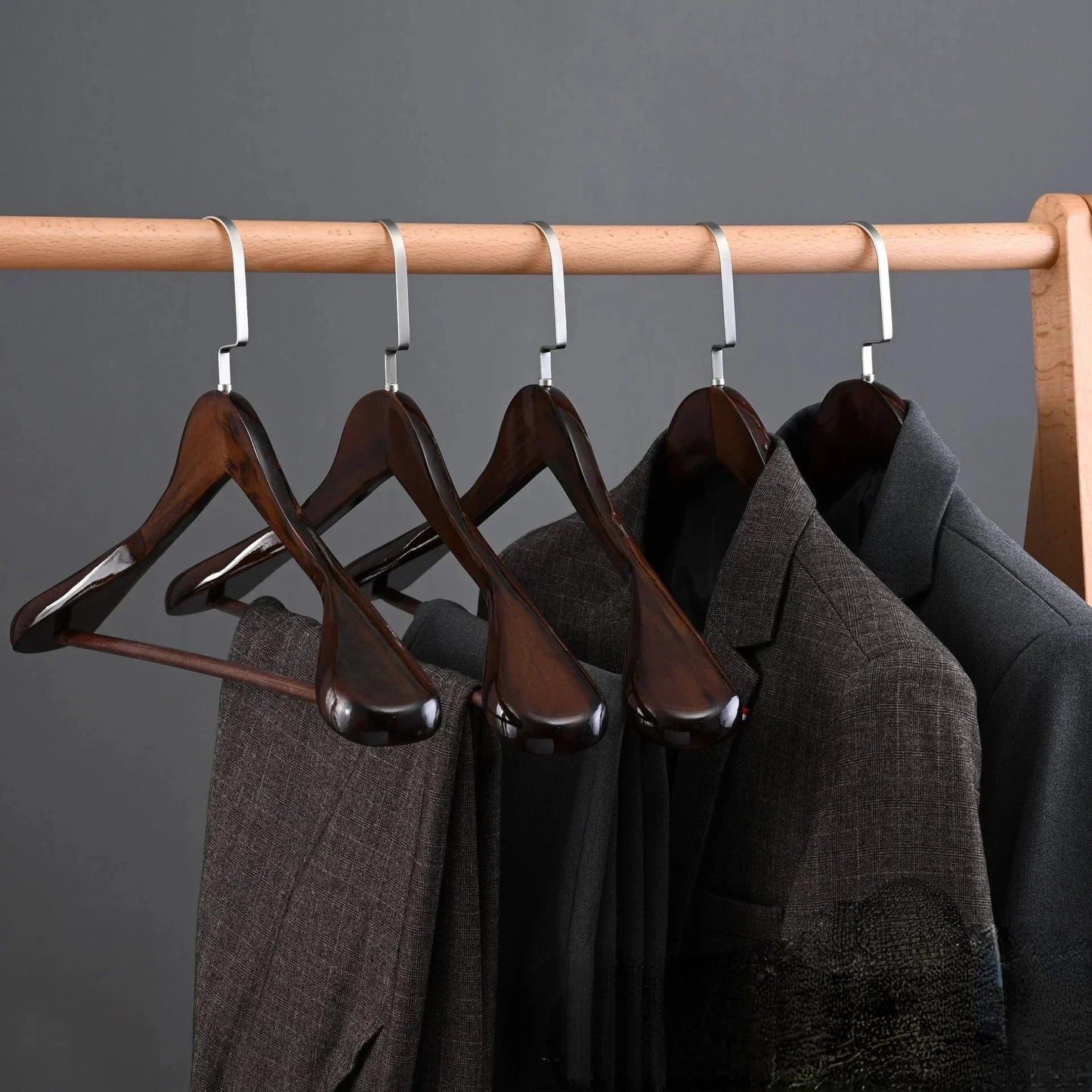 Wooden Hangers for Elegant Wardrobe Organization