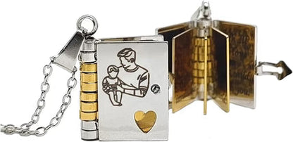 Memory Book Pendant Necklace – Meaningful Jewelry with Affectionate Message