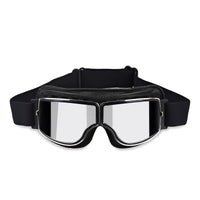 Black Leather - Silver Lens