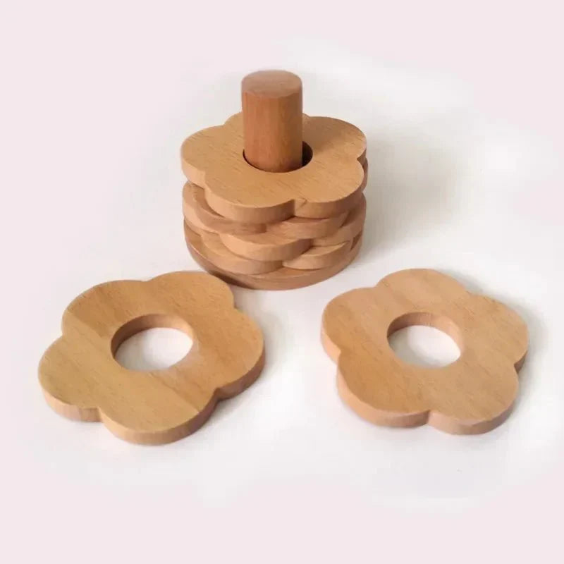 Eco-Friendly Wooden Coaster Set - Six Walnut Pieces