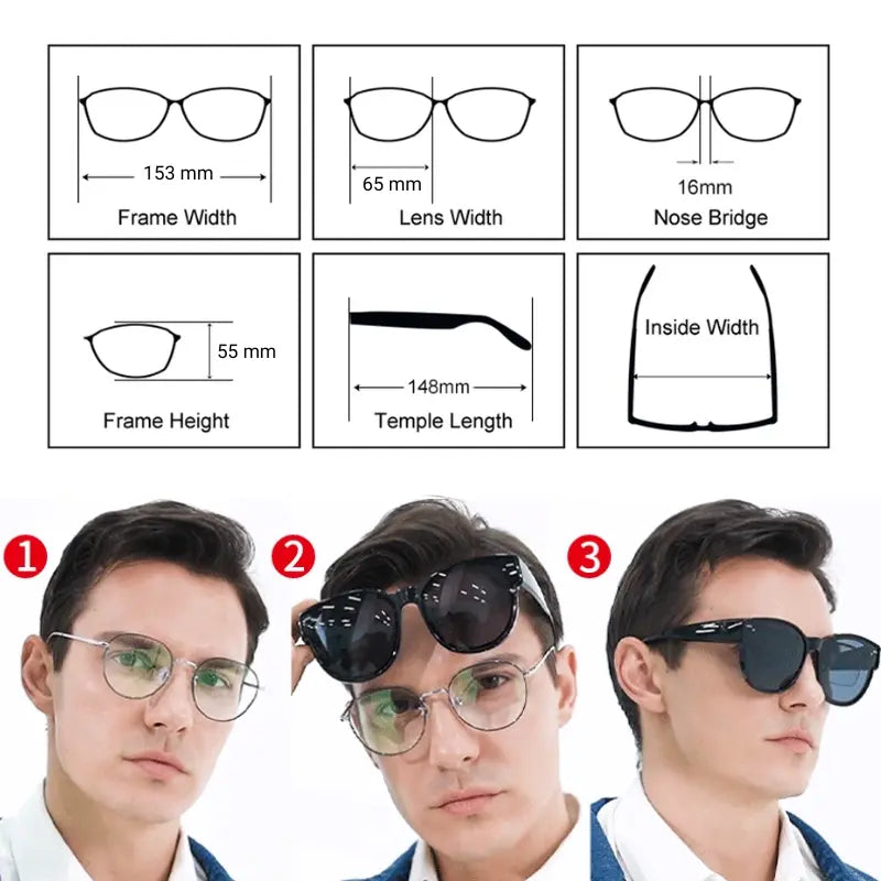 Stylish Over-Glasses Sun Protection