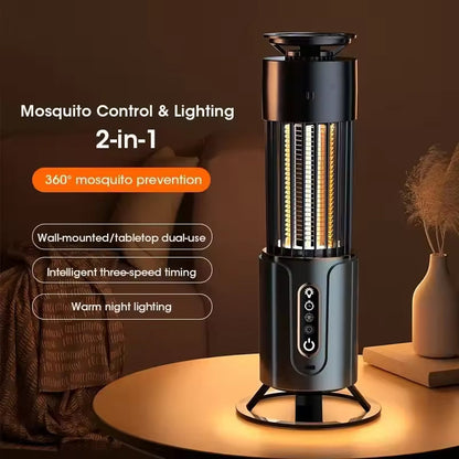Compact Bug Zapper and Quiet Insect Eliminator