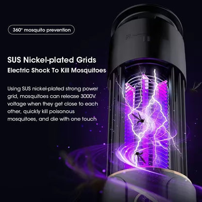 Compact Bug Zapper and Quiet Insect Eliminator