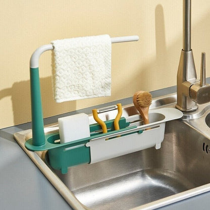 Adjustable Sink Organizer for Sponges & Soap – CleanNest