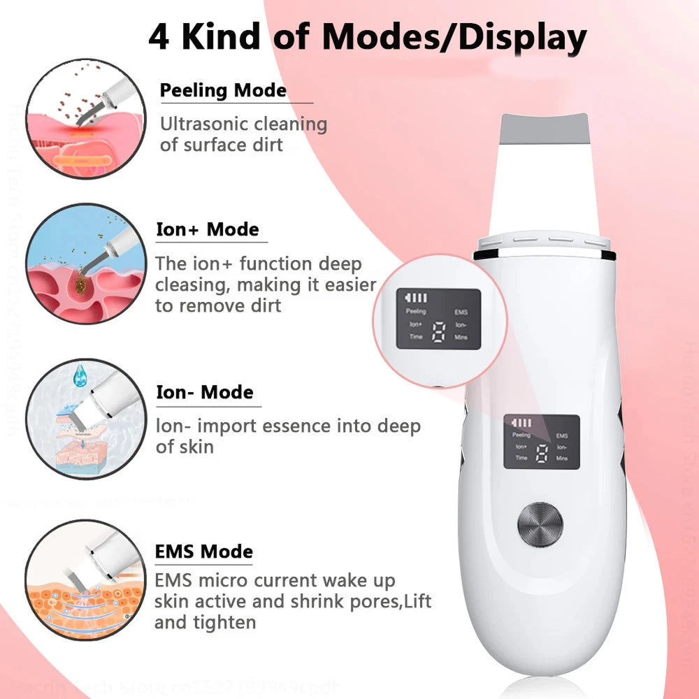 Ultrasonic Skin Scrubber for Deep Cleansing