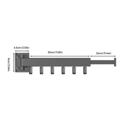 Folding Drying Rack with Aluminum Alloy Ring Hook