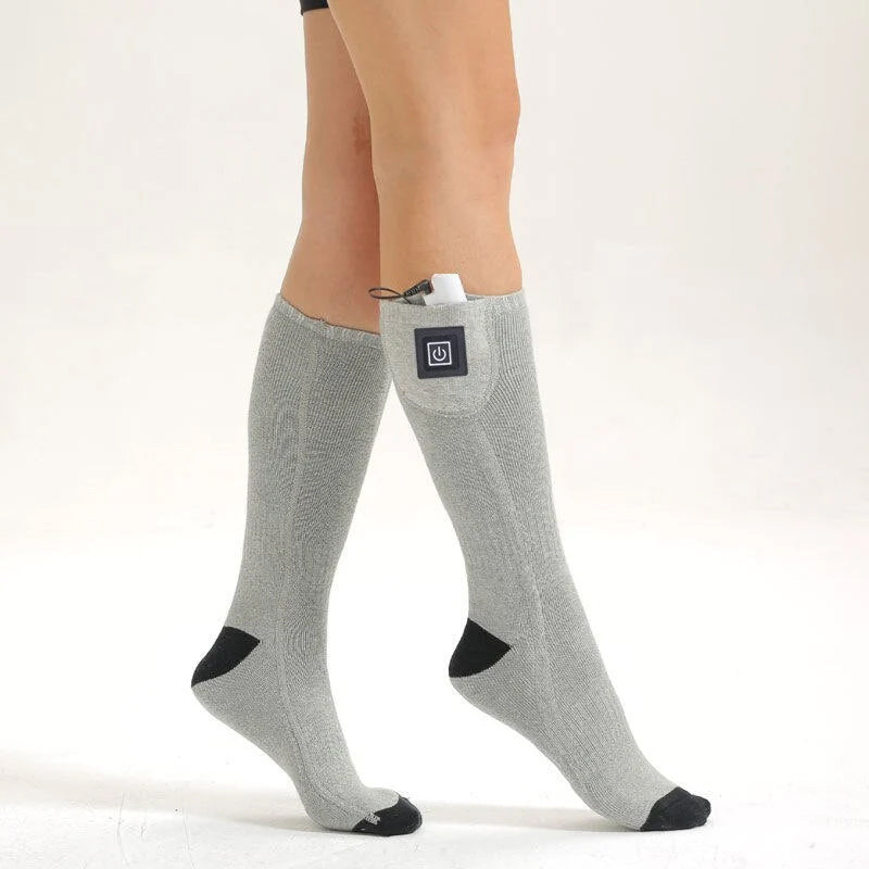 Rechargeable Heated Socks with Adjustable Temperature – Up to 8 Hours Warmth
