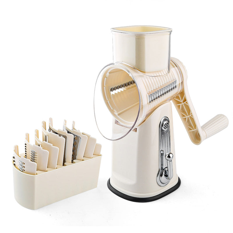 Versatile 5-in-1 Food Prep Slicer & Rotary Grater