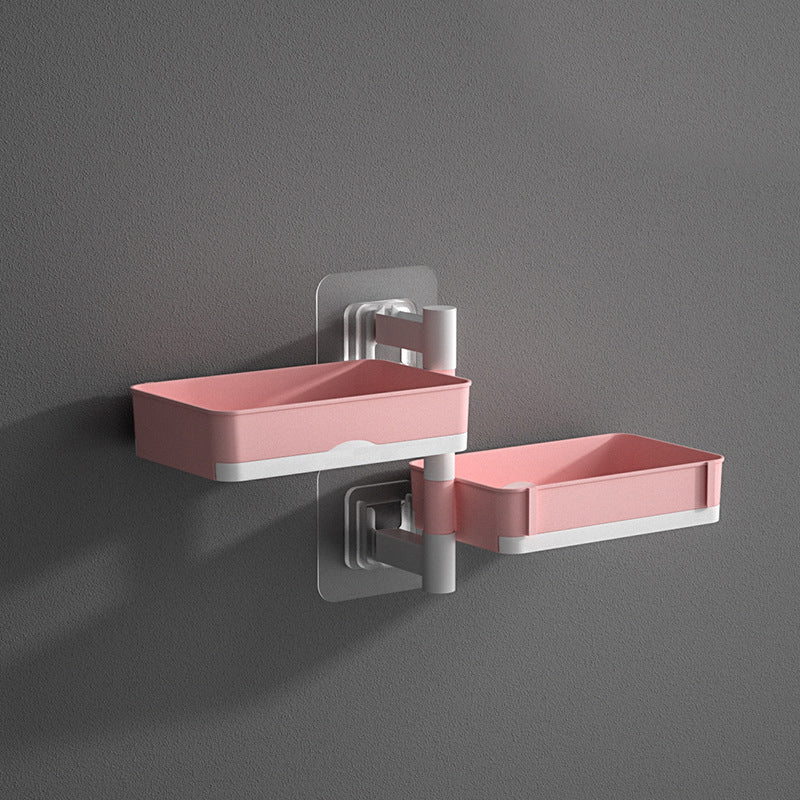 Swivel Wall Shelf for Bathroom & Kitchen | No Drilling Required | Removable Trays | Drainage Design