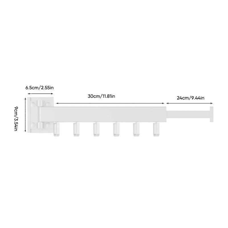 Folding Drying Rack with Aluminum Alloy Ring Hook