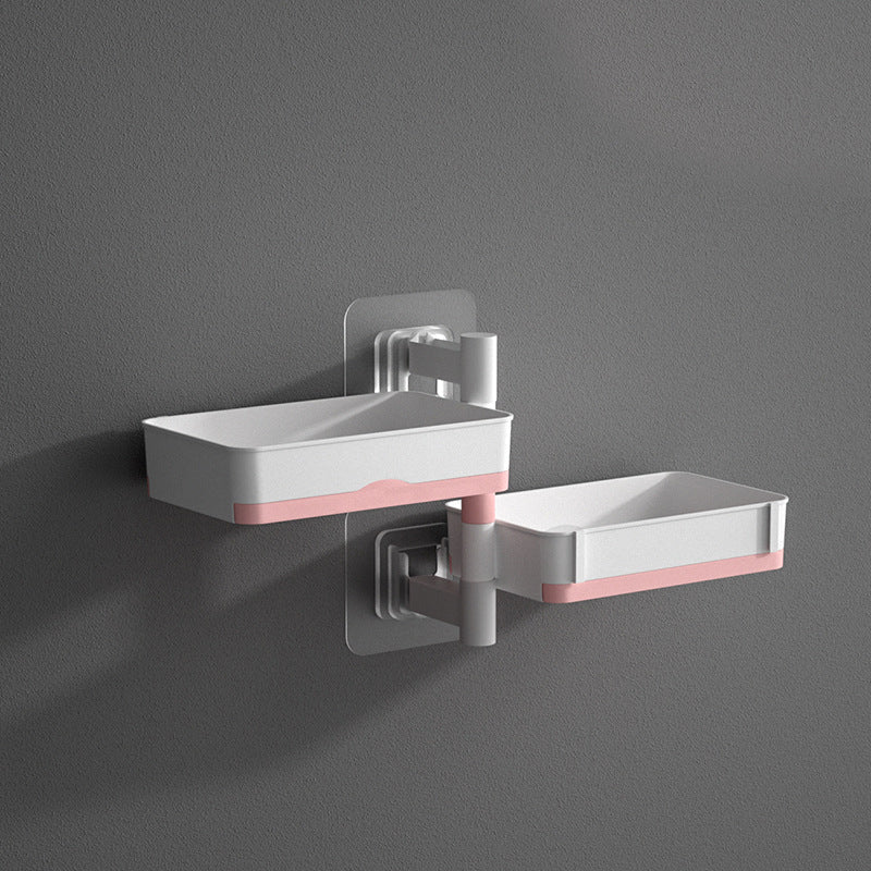 Swivel Wall Shelf for Bathroom & Kitchen | No Drilling Required | Removable Trays | Drainage Design