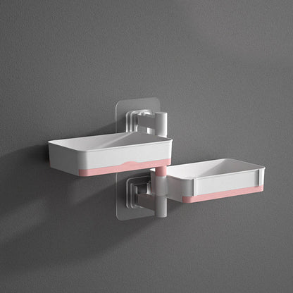 Swivel Wall Shelf for Bathroom & Kitchen | No Drilling Required | Removable Trays | Drainage Design