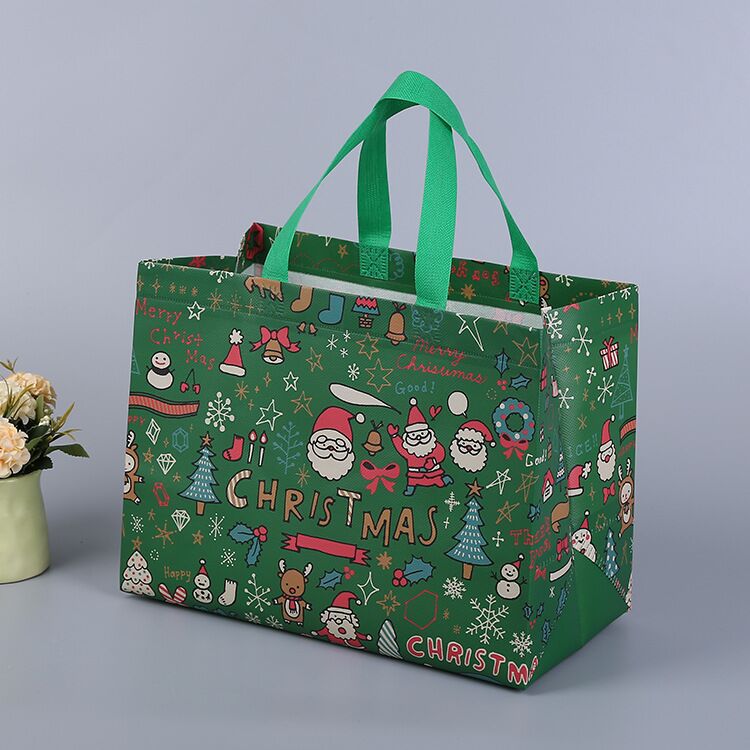 Colorful Holiday Gift Bags with Sturdy Handles - Assorted Designs