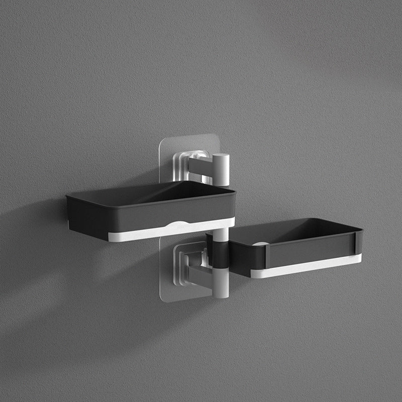 Swivel Wall Shelf for Bathroom & Kitchen | No Drilling Required | Removable Trays | Drainage Design