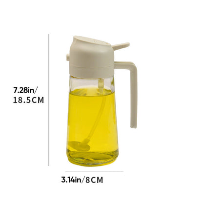 Glass Oil Sprayer and Dispenser - 2 in 1 with 50% Discount [Last Day Sale]