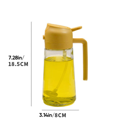 Glass Oil Sprayer and Dispenser - 2 in 1 with 50% Discount [Last Day Sale]