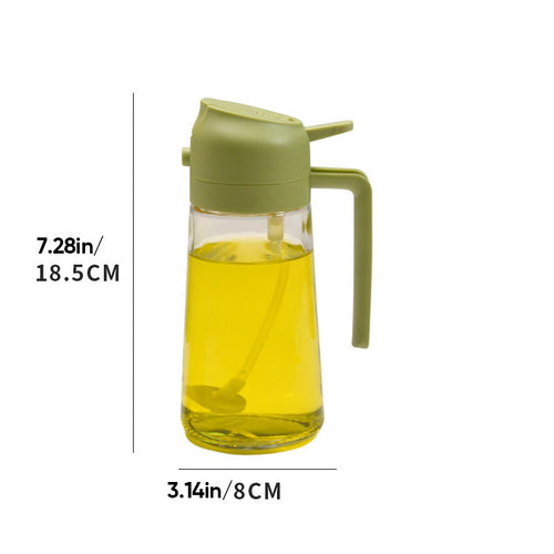 Glass Oil Sprayer and Dispenser - 2 in 1 with 50% Discount [Last Day Sale]