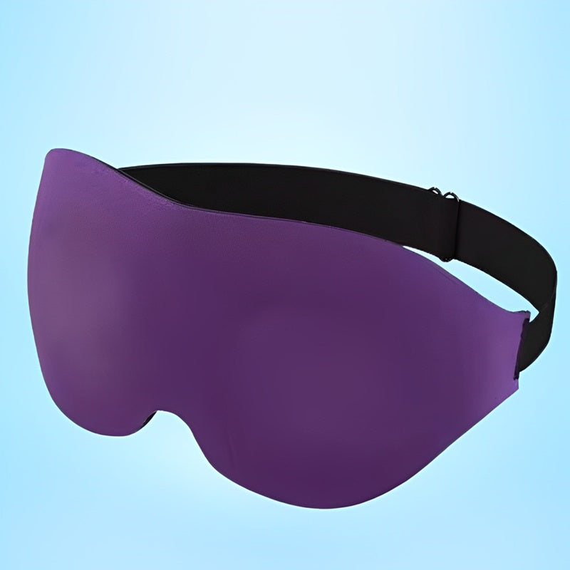 3D Sleep Mask in Black for Complete Light Blocking