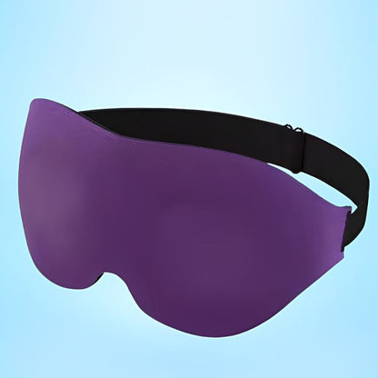 3D Sleep Mask in Black for Complete Light Blocking