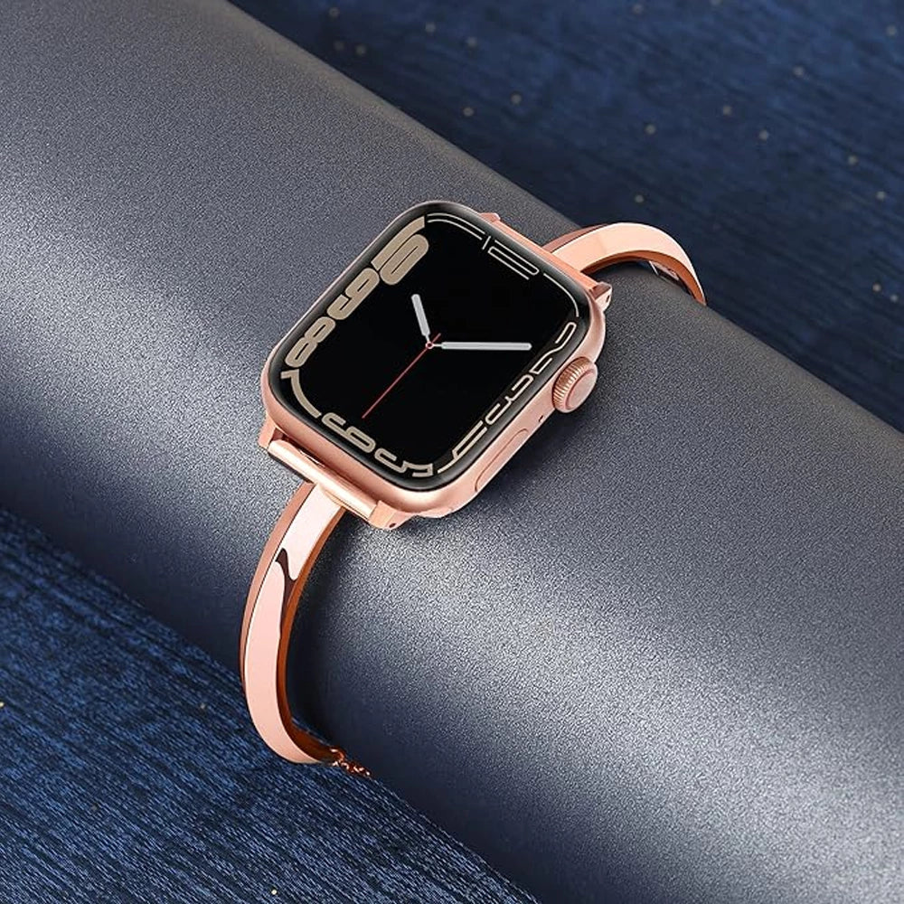 Adjustable Water-Resistant Women's Watch Band in Luxury Stainless Steel
