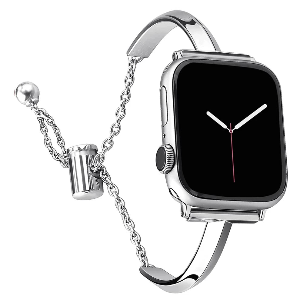 Adjustable Water-Resistant Women's Watch Band in Luxury Stainless Steel
