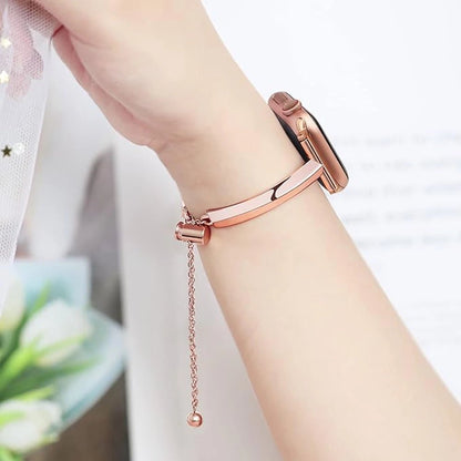 Adjustable Water-Resistant Women's Watch Band in Luxury Stainless Steel